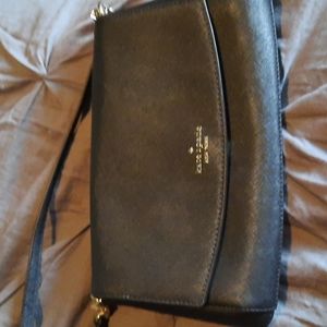 NWOT New Kate Spade purse, black. 10 inches wide, 6 inches high, 2 inches deep.
